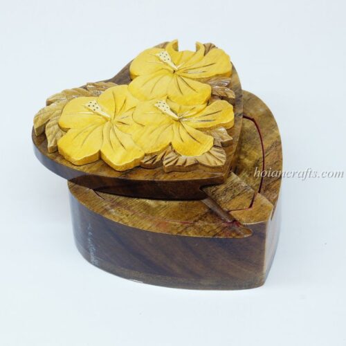 Intarsia wooden puzzle boxes 1a