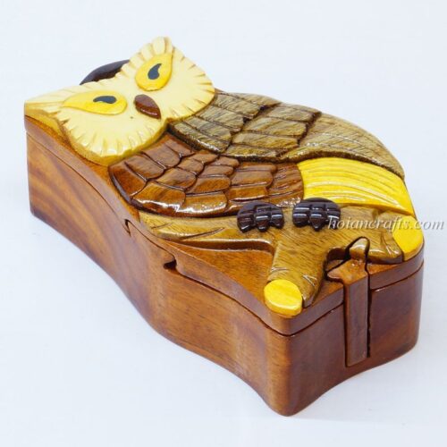 Intarsia wooden puzzle boxes 22
