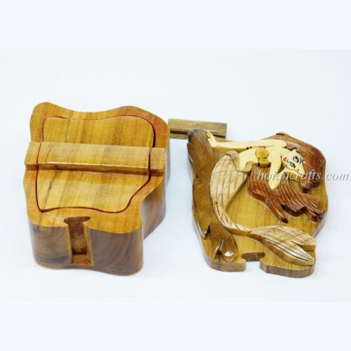 Intarsia wooden puzzle boxes 23b