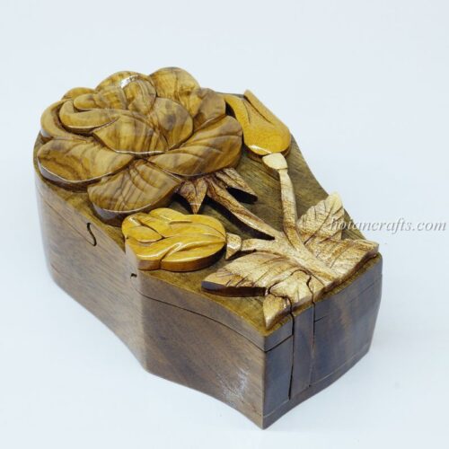Intarsia wooden puzzle boxes 24