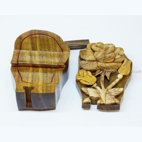 Intarsia wooden puzzle boxes 24b