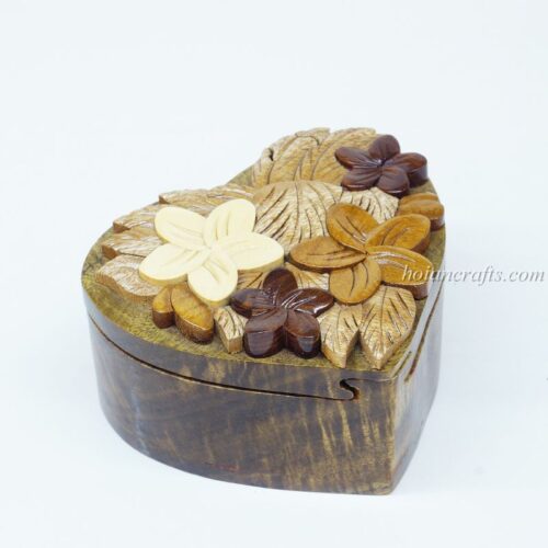 Intarsia wooden puzzle boxes 3