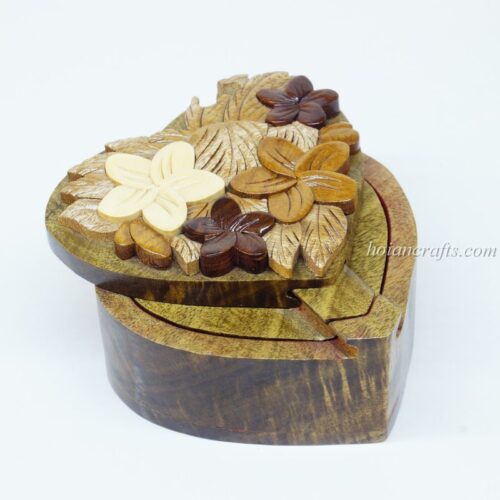 Intarsia wooden puzzle boxes 3a