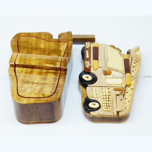 Intarsia wooden puzzle boxes 6b