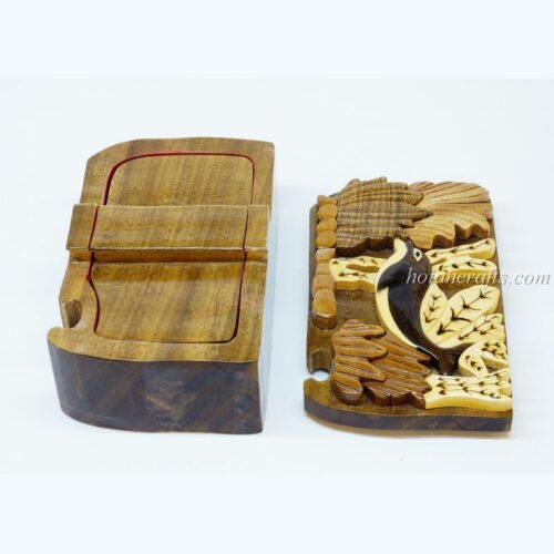 Intarsia wooden puzzle boxes 14b