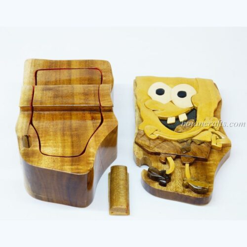 Intarsia wooden puzzle boxes 15b