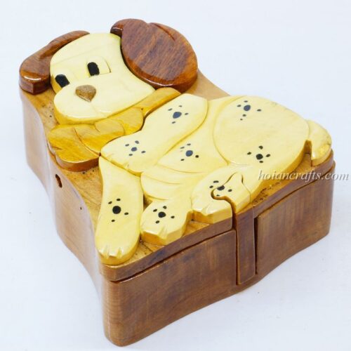 Intarsia wooden puzzle boxes 16