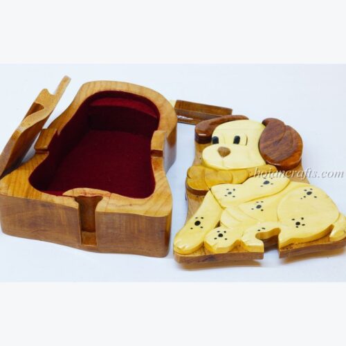 Intarsia wooden puzzle boxes 16a