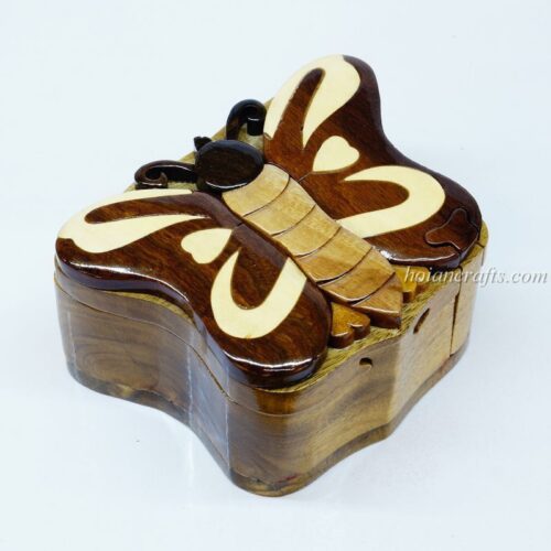Intarsia wooden puzzle boxes 28