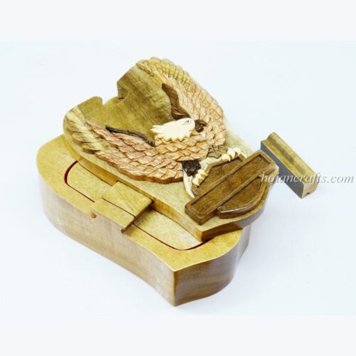 Intarsia wooden puzzle boxes 29a