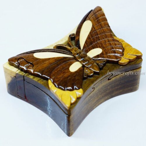 Intarsia wooden puzzle boxes 30