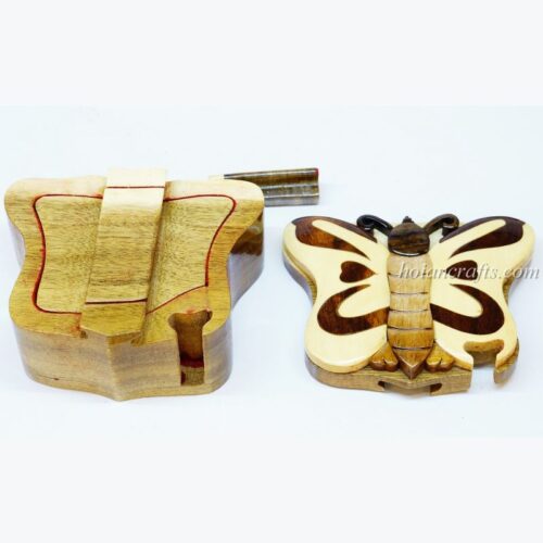 Intarsia wooden puzzle boxes 31b