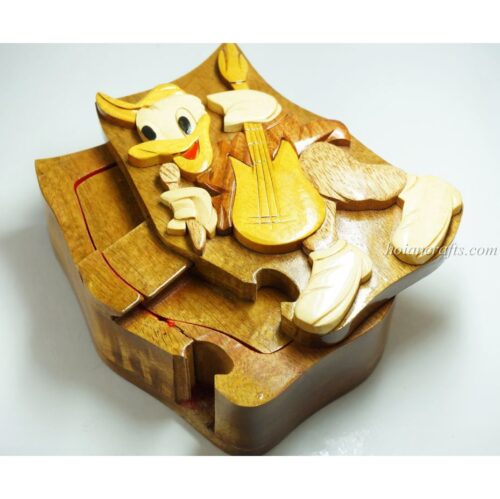 Intarsia wooden puzzle boxes 36a
