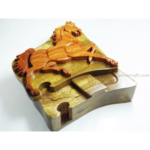 Intarsia wooden puzzle boxes 37a