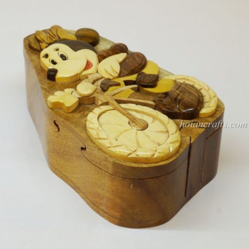 Intarsia wooden puzzle boxes 43