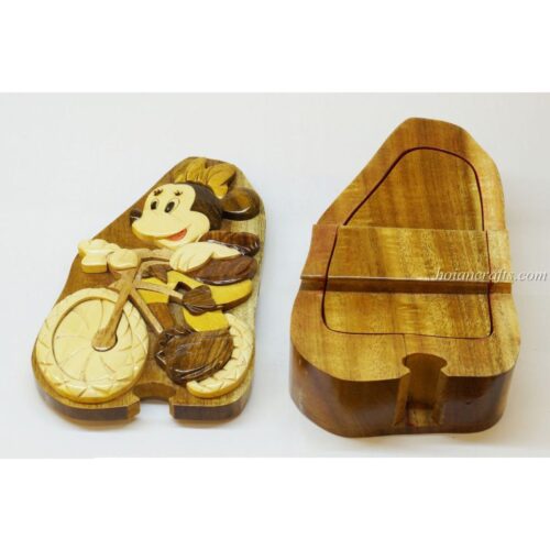 Intarsia wooden puzzle boxes 43b