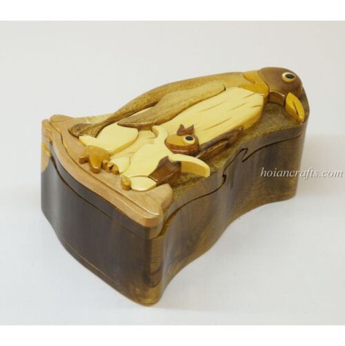 Intarsia wooden puzzle boxes 44