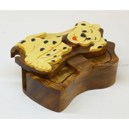 Intarsia wooden puzzle boxes 46a