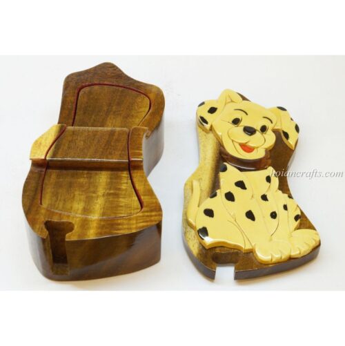 Intarsia wooden puzzle boxes 46b
