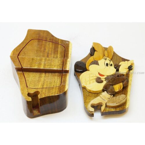 Intarsia wooden puzzle boxes 47b