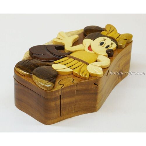 Intarsia wooden puzzle boxes 48