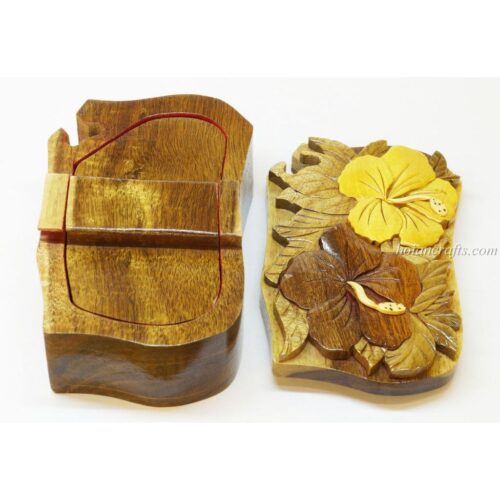 Intarsia wooden puzzle boxes 51b