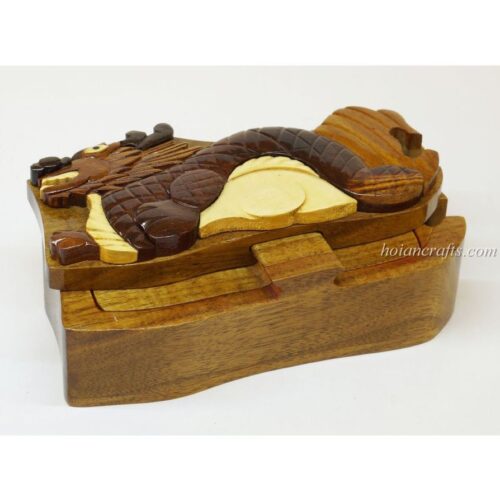 Intarsia wooden puzzle boxes 52a