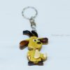 Intarsia wood art keyring 21