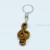 Intarsia wood art keyring 38