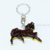 Intarsia wood art keyring 42
