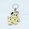 Intarsia wood art keyring 44