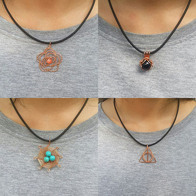 Copper Wire Necklaces
