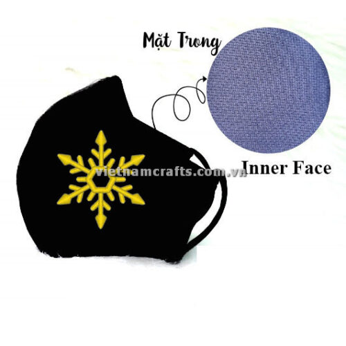Buy Wholesale christmas embroidery face mask snowflake supplier vietnam 07