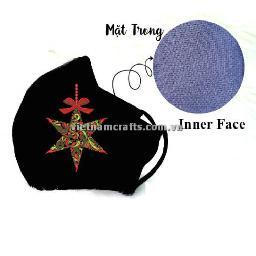Buy Wholesale christmas embroidery face mask snowflake supplier vietnam Christmas Ornaments15