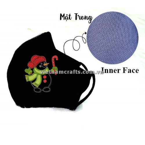 Buy Wholesale christmas embroidery face mask snowman supplier vietnam 10