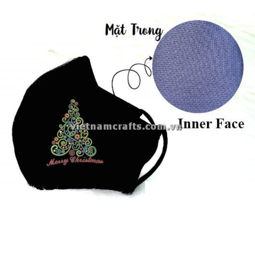 Buy Wholesale christmas embroidery face mask supplier vietnam 03