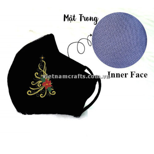 Buy Wholesale christmas embroidery face mask supplier vietnam 16