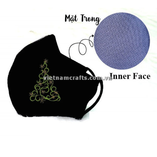 Buy Wholesale christmas embroidery face mask supplier vietnam christmas Tree17