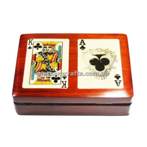 Double Deck Playing Cards Box Ace and King of Spades (1)