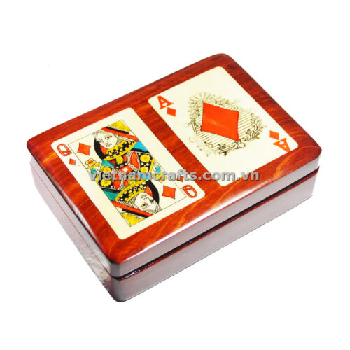 Double Deck Playing Cards Box Ace and Queen of Diamonds (2)