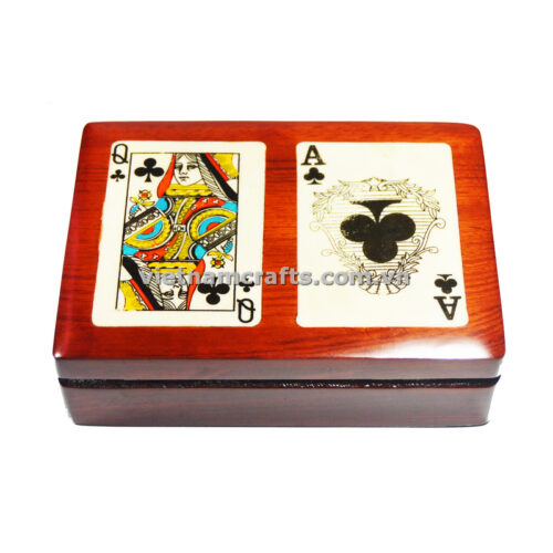 Double Deck Playing Cards Box Ace and Queen of Spades (1)
