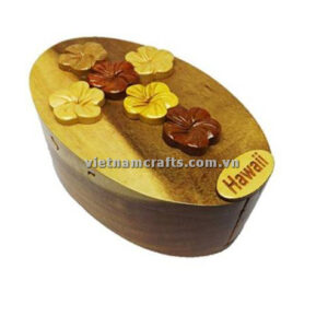 Wholesale Intarsia Wooden Puzzle Box Humu Fish IB154 - Vietnam Crafts,  Wholesale 3D Pop Up Cards, Buffalo Horn Jewelry