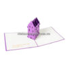 CU02 Buy Custom 3d Pop Up Greeting Cards Congratulations day 3d Foldable Personalized Wedding Pop Up Card