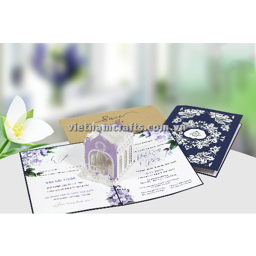 CU24 Buy Custom 3d Pop Up Greeting Cards Congratulations day 3d Foldable Personalized Wedding Pop Up Card (1)