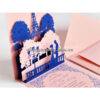 CU27 Buy Custom 3d Pop Up Greeting Cards Congratulations day 3d Foldable Personalized Wedding Pop Up Card