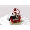 CU28 Buy Custom 3d Pop Up Greeting Cards Congratulations day 3d Foldable Personalized Wedding Pop Up Card (2)