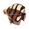 Intarsia wood art wholesale Secret Wooden puzzle box manufacture Handcrafted wooden supplier made in Vietnam Angel Fish