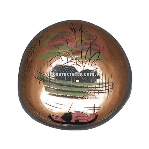 CCB100 Wholesale Eco Friendly Coconut Shell Lacquer Bowls Natural Serving Bowl Coconut Shell Supplier Vietnam Manufacture (6)