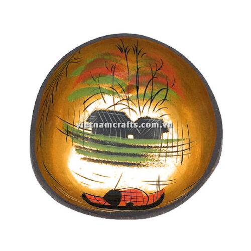 CCB100 Wholesale Eco Friendly Coconut Shell Lacquer Bowls Natural Serving Bowl Coconut Shell Supplier Vietnam Manufacture (8)