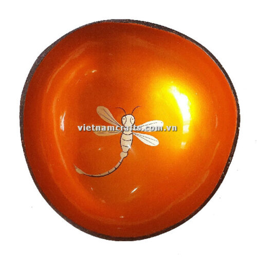 CCB110 Wholesale Eco Friendly Coconut Shell Lacquer Bowls Natural Serving Bowl Coconut Shell Supplier Vietnam Manufacture Dragonfly (7)